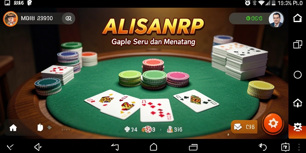 Tampilan gameplay seru dari ALISANRP dengan suasana Gaple.