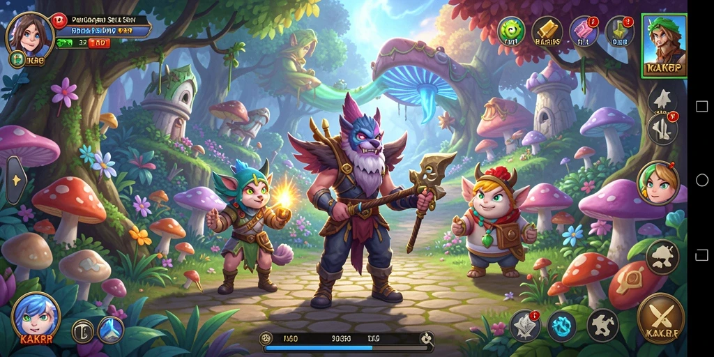 Tampilan gameplay KAKRP yang penuh aksi dan petualangan.