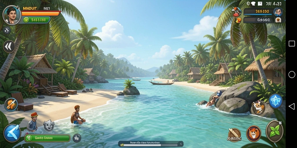 Tangkapan layar MNDUIT menampilkan gameplay yang menarik dan menenangkan.