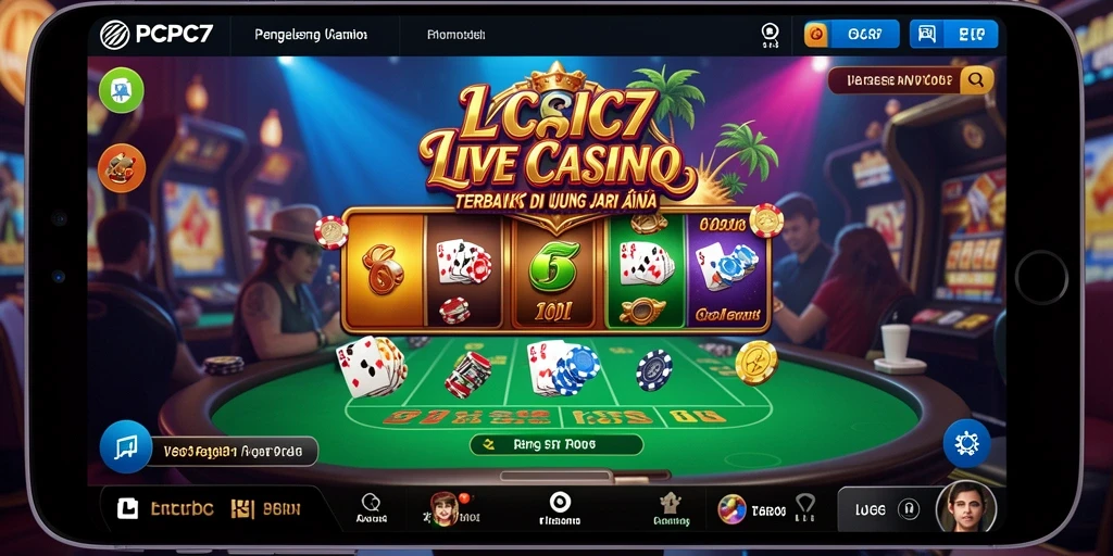 Tampilan gameplay menarik di aplikasi Live Casino PCPC7.
