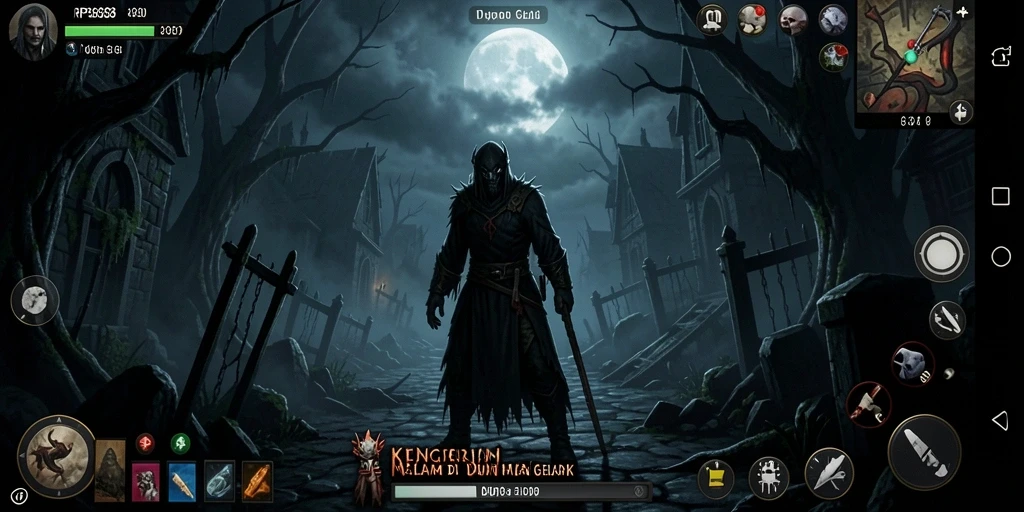 Gameplay RP8888 yang penuh ketegangan dan suasana mencekam.