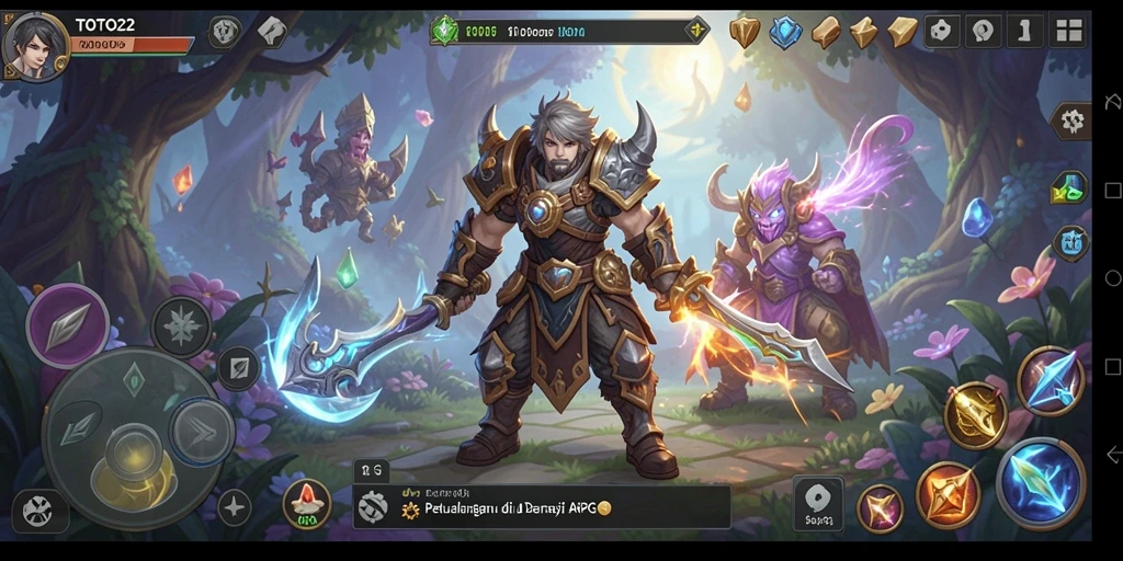 Tampilan gameplay seru dan petualangan di dunia fantasi TOTO22.