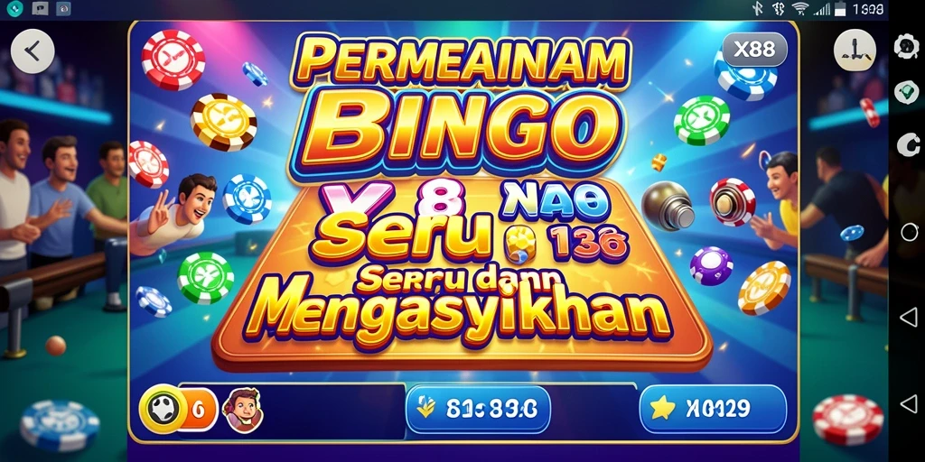 Tampilan permainan Bingo yang mengasyikkan di X88.